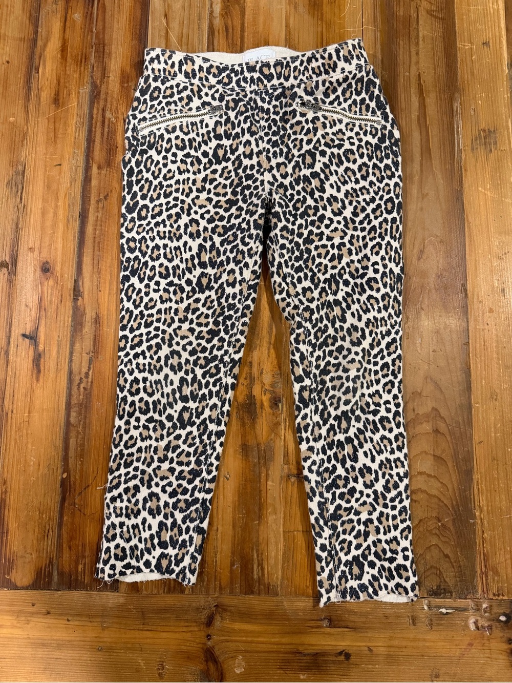 Place Leopard Print Leggings in Tan and Black